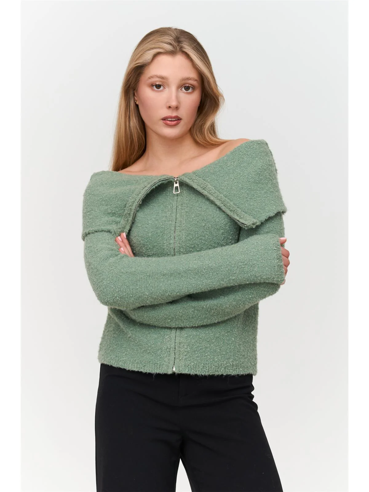 Cardigan in Grün - Image 7